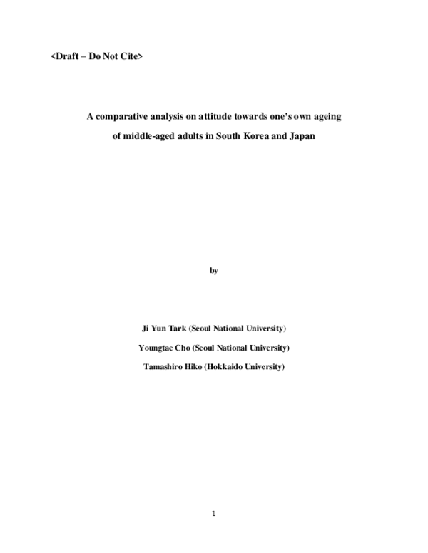 (PDF) > A comparative analysis on attitude towards one ’ s own ageing ...