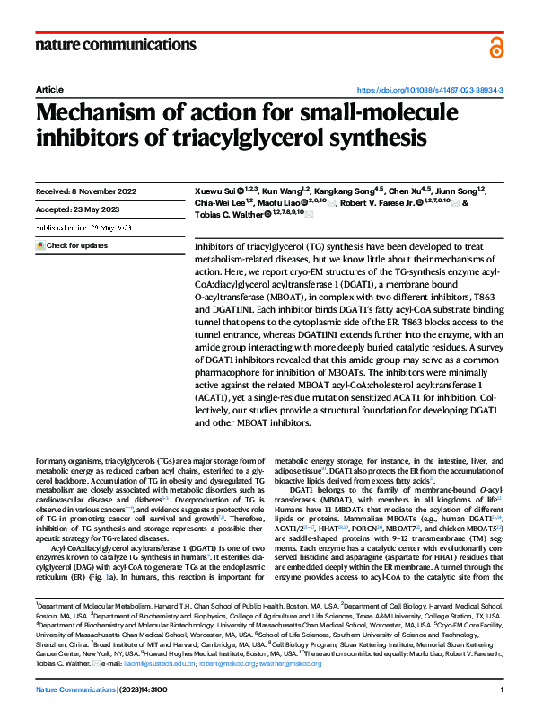 (PDF) Mechanism of action for small-molecule inhibitors of ...