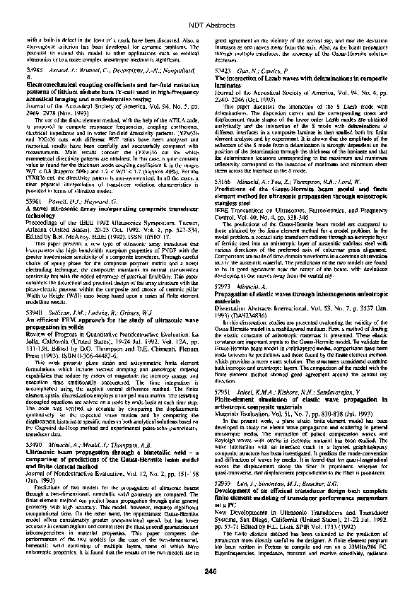 (PDF) Finite-element simulation of elastic wave propagation in ...