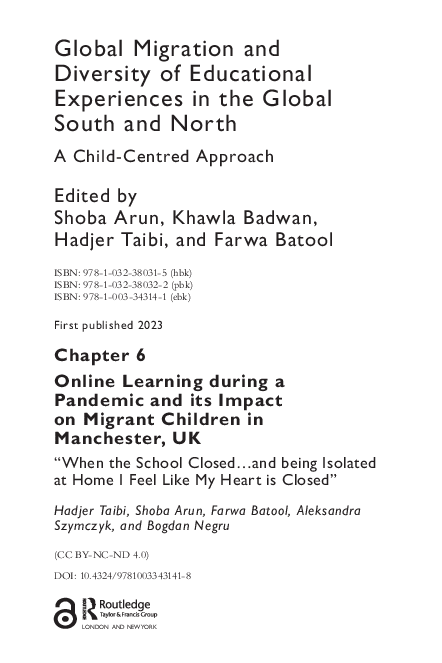 (PDF) Online Learning during a Pandemic and its Impact on Migrant ...