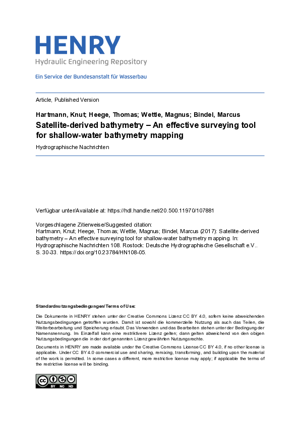 (PDF) Satellite-derived bathymetry – An effective surveying tool for ...
