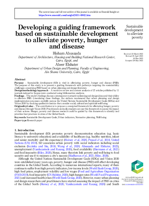 (PDF) Developing a guiding framework based on sustainable development ...
