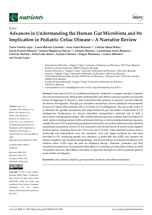 (PDF) Advances in Understanding the Human Gut Microbiota and Its ...