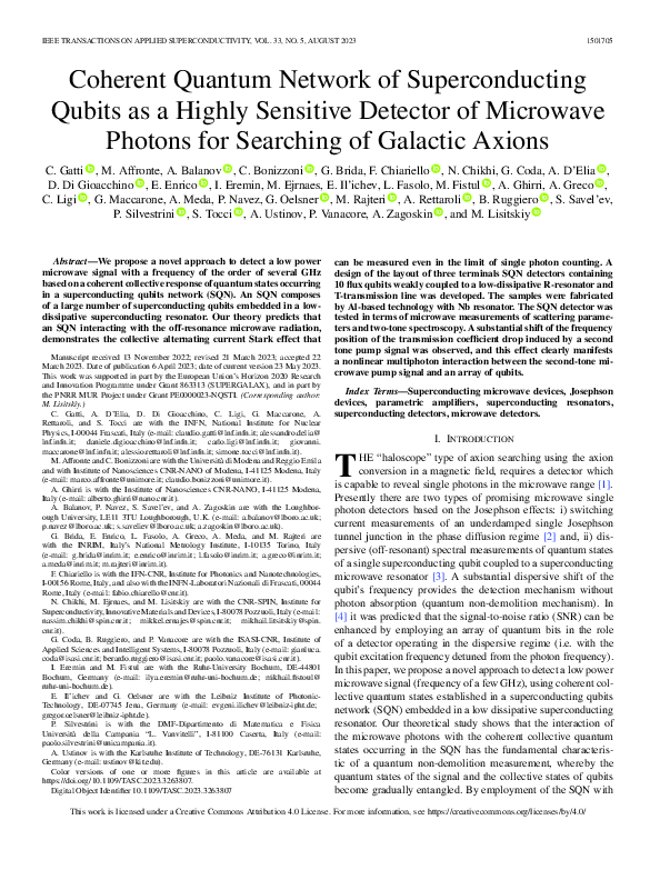 (PDF) Coherent Quantum Network of Superconducting Qubits as a Highly ...