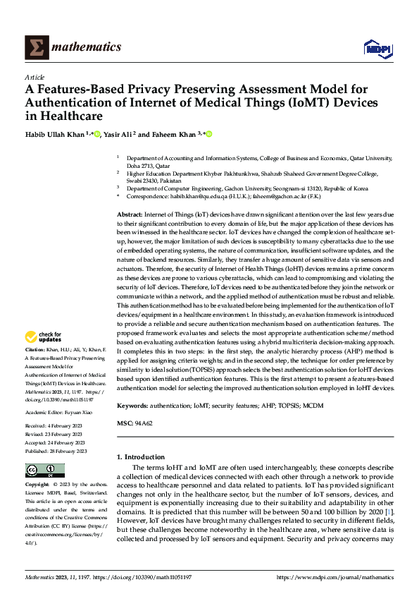 (PDF) A Features-Based Privacy Preserving Assessment Model for ...
