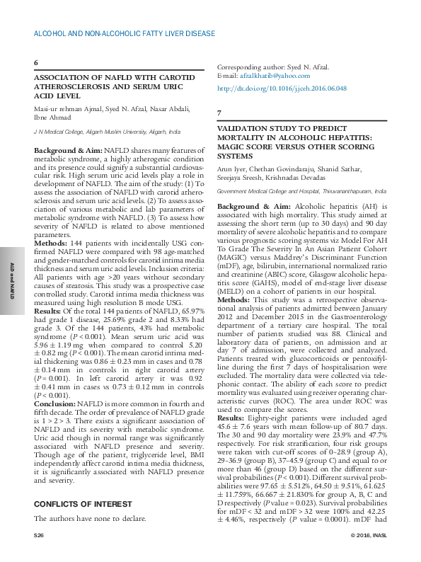 (PDF) Validation Study to Predict Mortality in Alcoholic Hepatitis ...