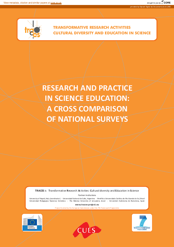 (PDF) Research and practice in science education : a cross comparison ...