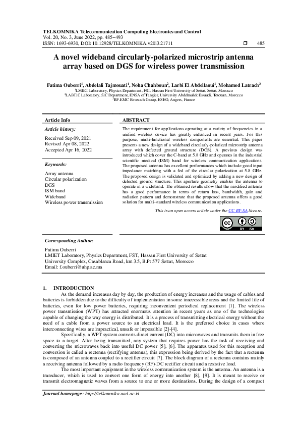 (PDF) A novel wideband circularly-polarized microstrip antenna array ...