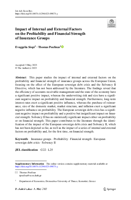 (PDF) Impact of Internal and External Factors on the Profitability and ...