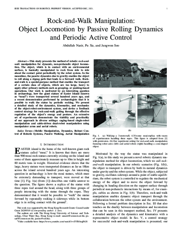 (PDF) Rock-and-Walk Manipulation: Object Locomotion by Passive Rolling ...