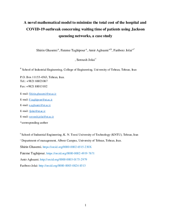 (PDF) A novel mathematical model to minimize the total cost of the ...