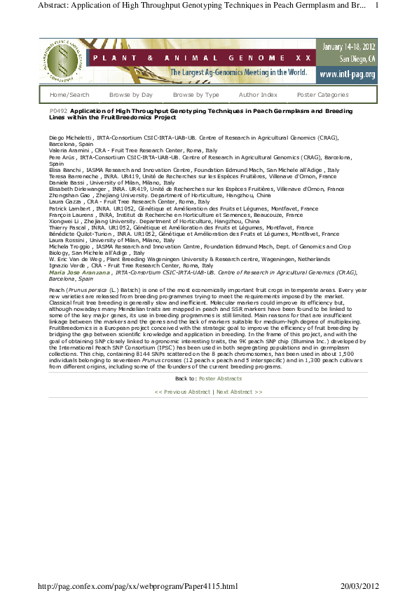 (PDF) Application of high throughput genotyping techniques in peach ...