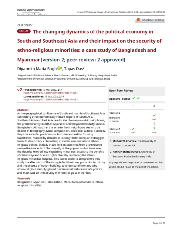 (PDF) The changing dynamics of the political economy in South and ...