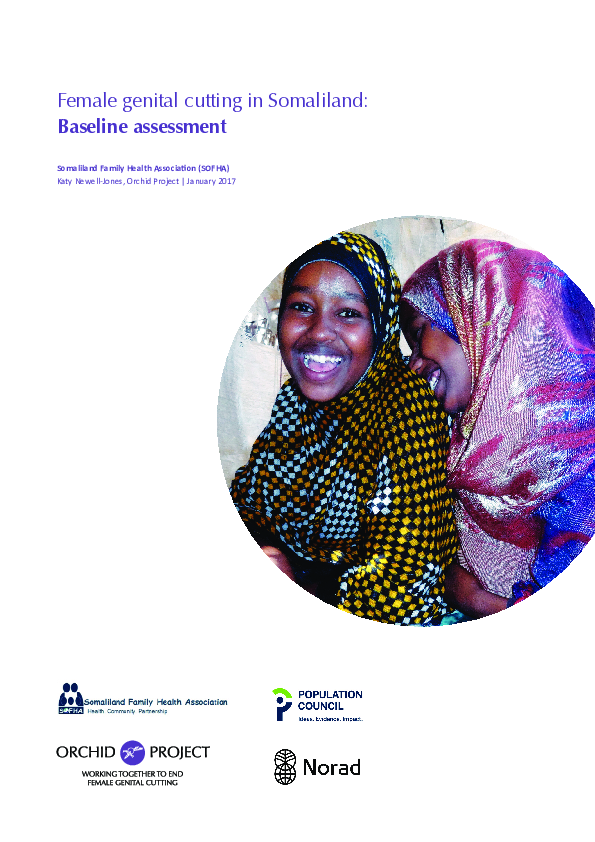 (PDF) Female genital cutting in Somaliland: Baseline assessment | Katy ...
