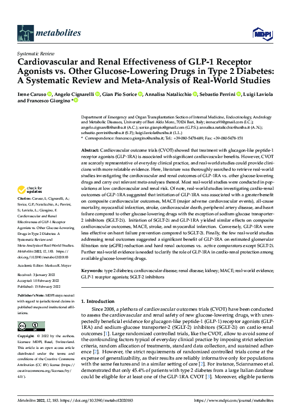 I have been taking a GLP‐1 receptor agonist (5 mg) for two weeks ...