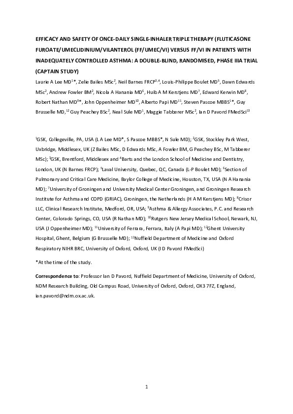 (PDF) Efficacy and safety of once-daily single-inhaler triple therapy ...