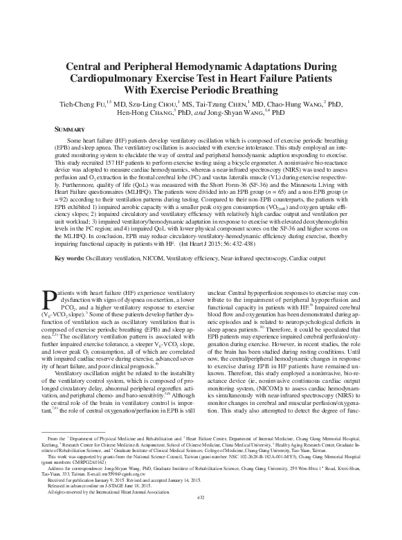 (PDF) Central and Peripheral Hemodynamic Adaptations During ...
