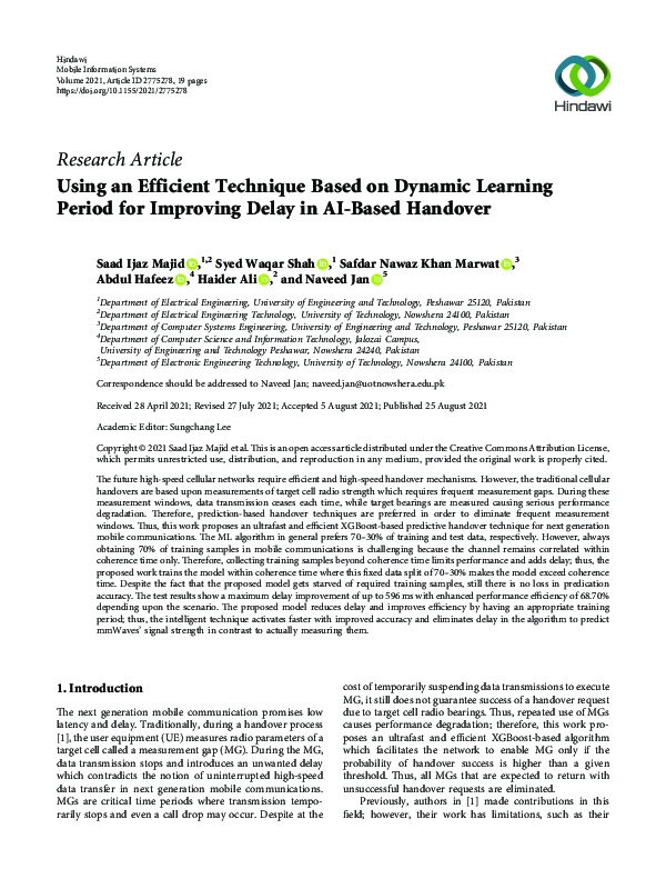 (PDF) Using an Efficient Technique Based on Dynamic Learning Period for ...