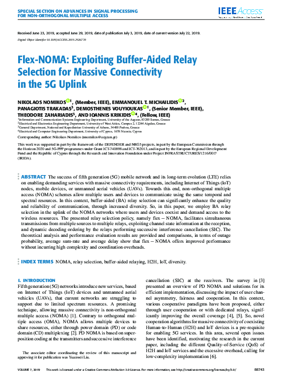 (PDF) Flex-NOMA: Exploiting Buffer-Aided Relay Selection for Massive ...