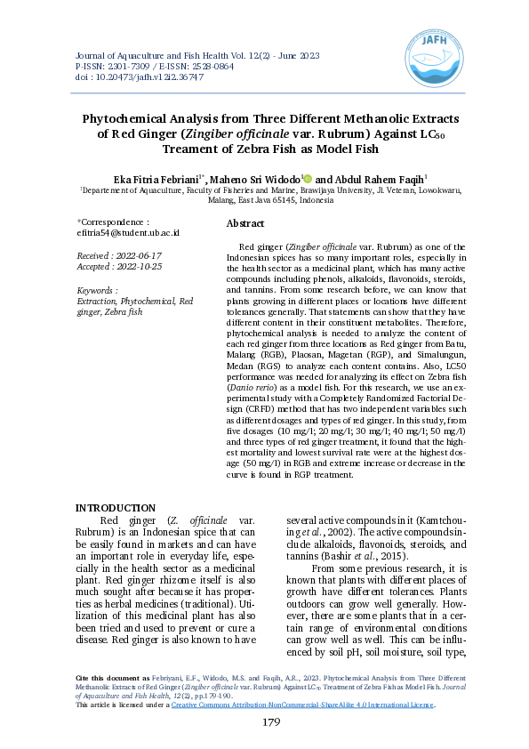 (PDF) Phytochemical Analysis from Three Different Methanolic Extracts ...