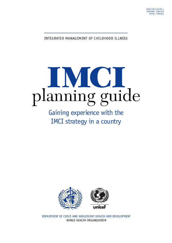 (PDF) Integrated management of childhood illness