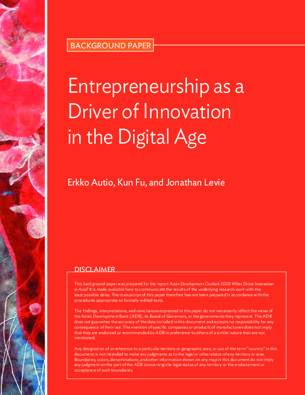 (PDF) Entrepreneurship as a driver of innovation in the digital age
