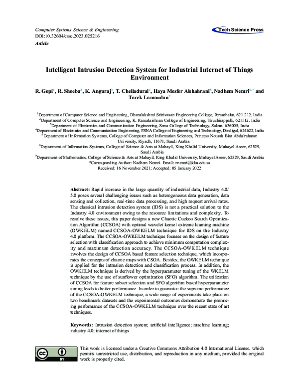 (PDF) Intelligent Intrusion Detection System for Industrial Internet of ...