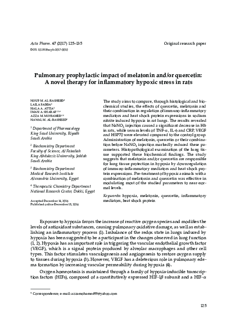 (PDF) Original research paper. Pulmonary prophylactic impact of ...
