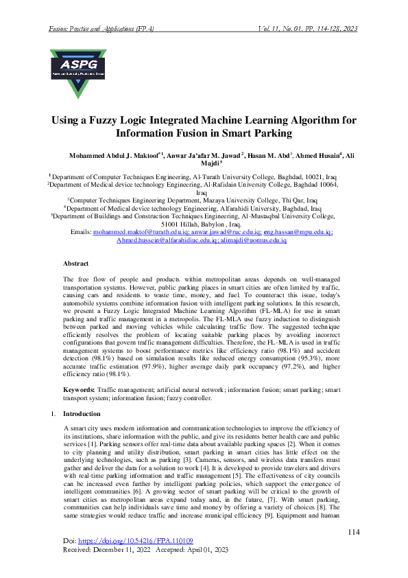 (PDF) Using a Fuzzy Logic Integrated Machine Learning Algorithm for ...