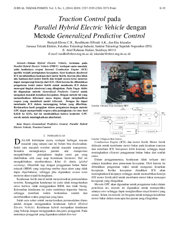 (PDF) Traction Control Pada Parallel Hybrid Electric Vehicle Dengan ...
