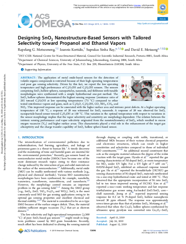 (PDF) Designing SnO2 Nanostructure-Based Sensors with Tailored ...