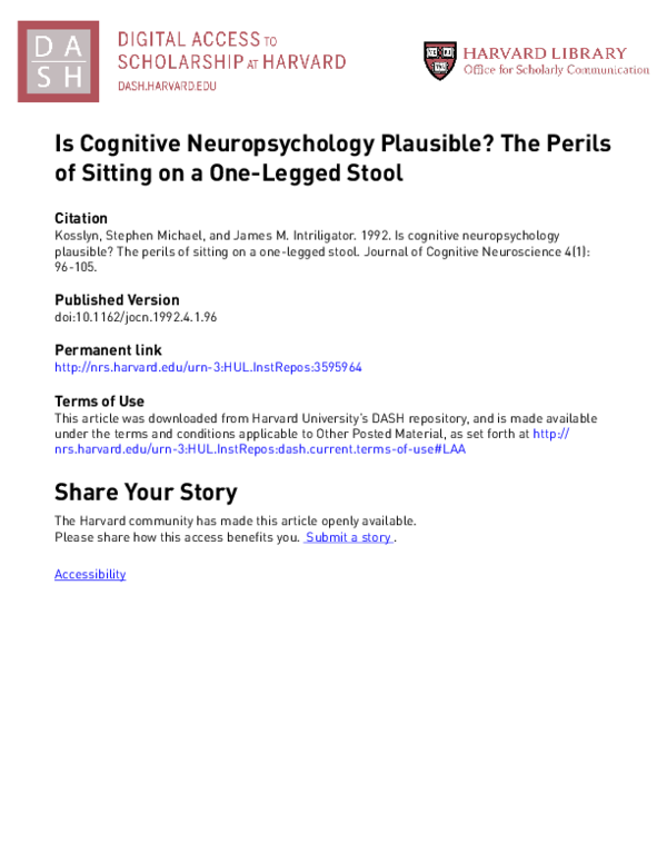 (PDF) Is Cognitive Neuropsychology Plausible? The Perils of Sitting on ...