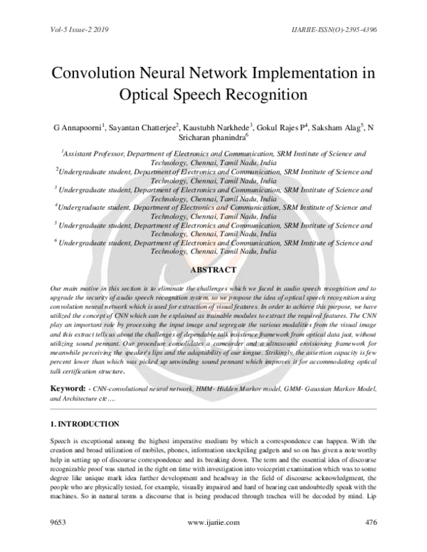 (PDF) Feature Extraction Using Multi-modal Convolution Neural Network ...