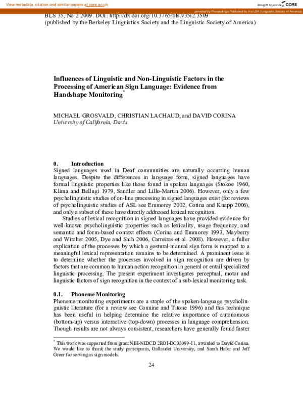 (PDF) nfluences of Linguistic and Non-Linguistic Factors in the ...