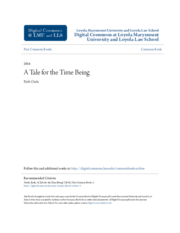  pdf a tale for the time being