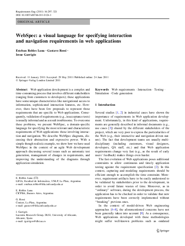 (PDF) WebSpec: a visual language for specifying interaction and ...