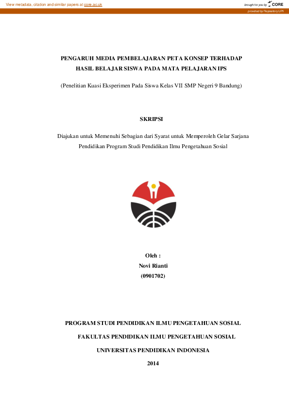 (PDF) PENGARUH MEDIA PEMBELAJARAN PETA KONSEP TERHADAP HASIL BELAJAR ...