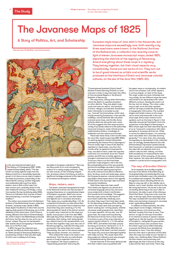 (PDF) The Javanese Maps of 1825: A Story of Politics, Art, and Scholarship