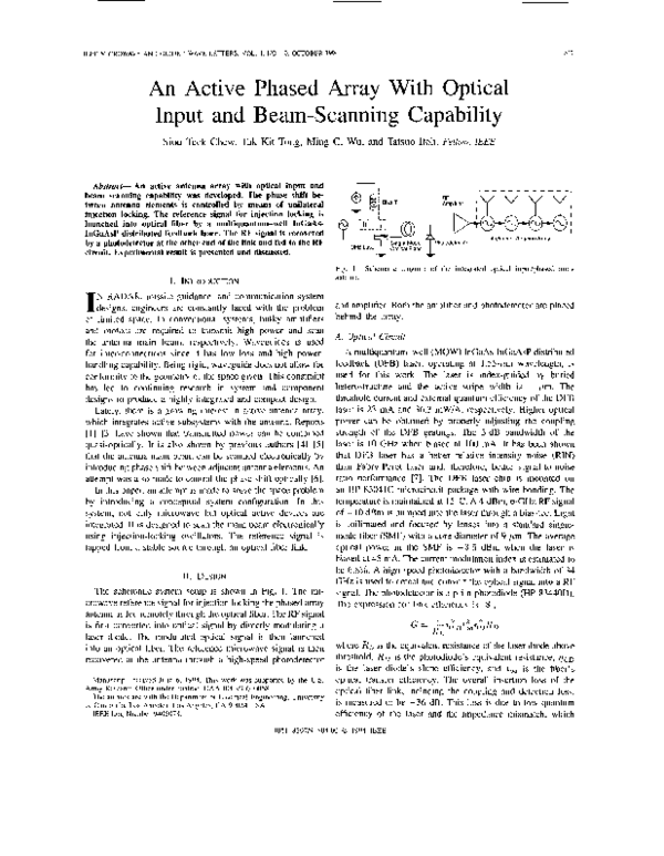 (PDF) An active phased array with optical input and beam-scanning ...