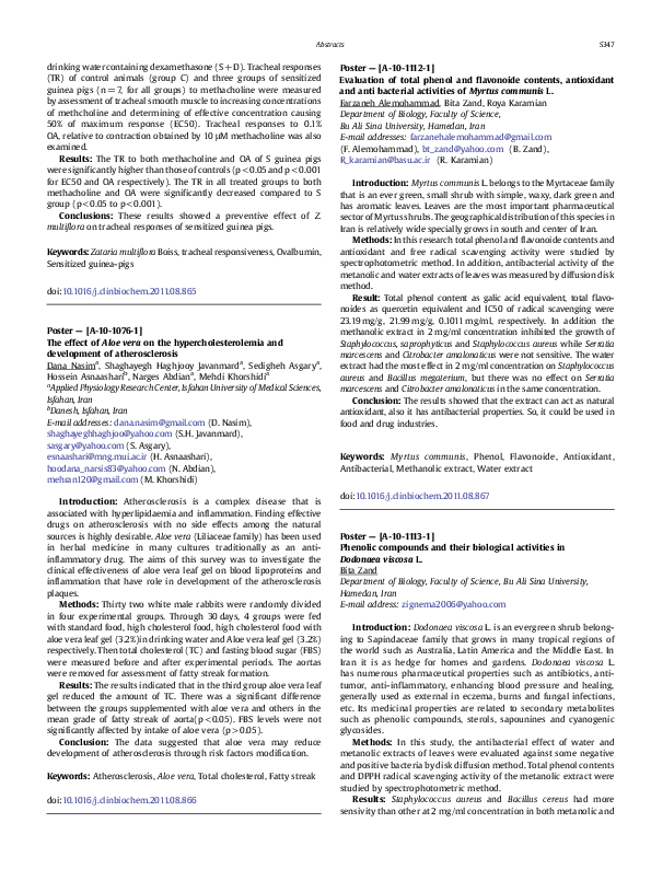 (PDF) Evaluation of total phenol and flavonoide contents, antioxidant ...