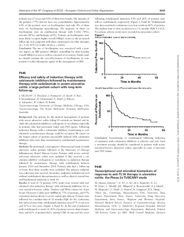 (PDF) P446 Transcriptional and microbial biomarkers of response to anti ...