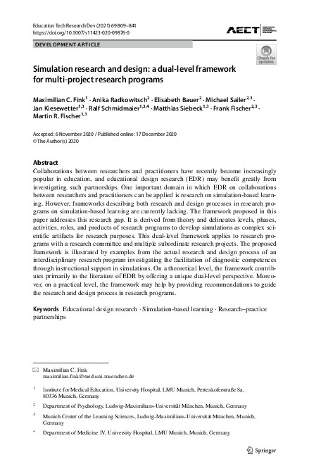 (PDF) Simulation research and design: a dual-level framework for multi ...