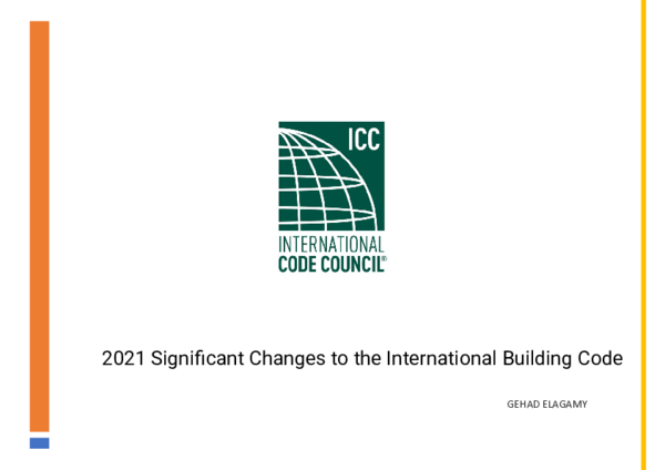 (PDF) 2021 Significant Changes to the International Building Code | Eng ...
