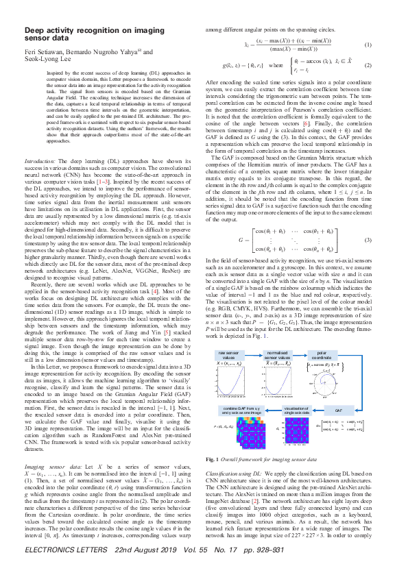 (PDF) Deep activity recognition on imaging sensor data