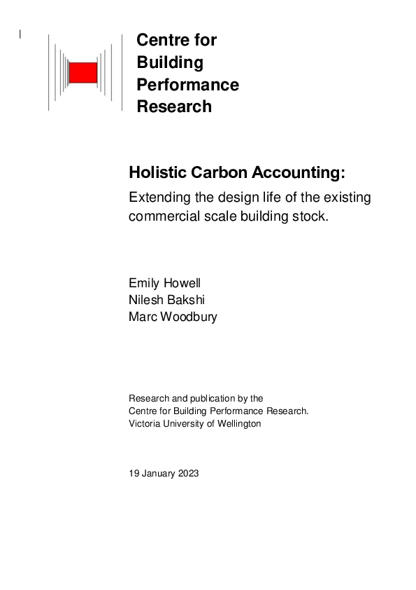 (PDF) Holistic Carbon Accounting: Extending the design life of the ...