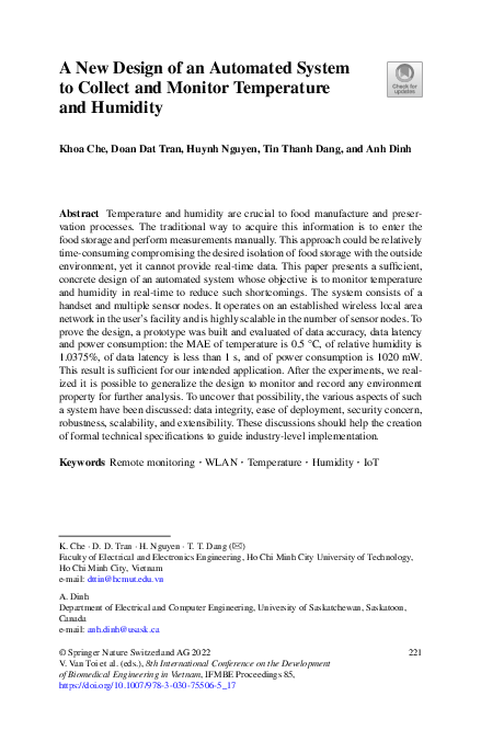 (PDF) A New Design of an Automated System to Collect and Monitor ...