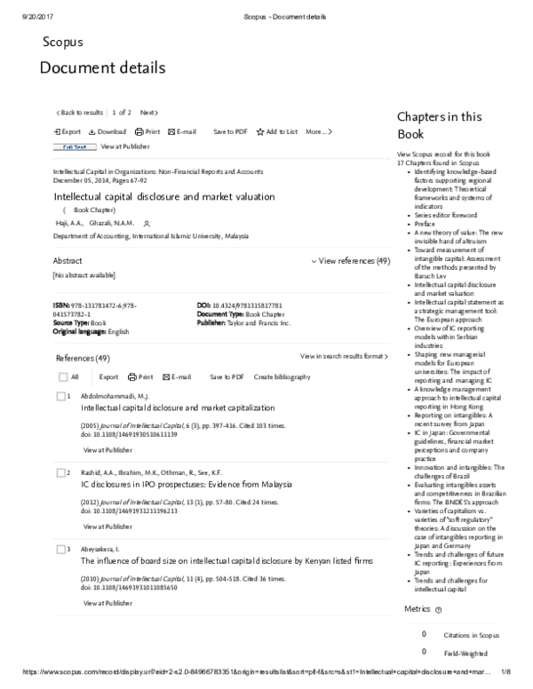 (PDF) IC disclosures in IPO prospectuses: evidence from Malaysia