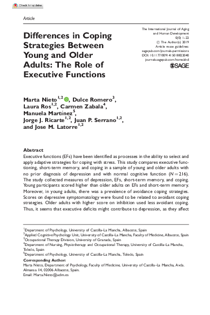 (PDF) Differences in Coping Strategies Between Young and Older Adults ...