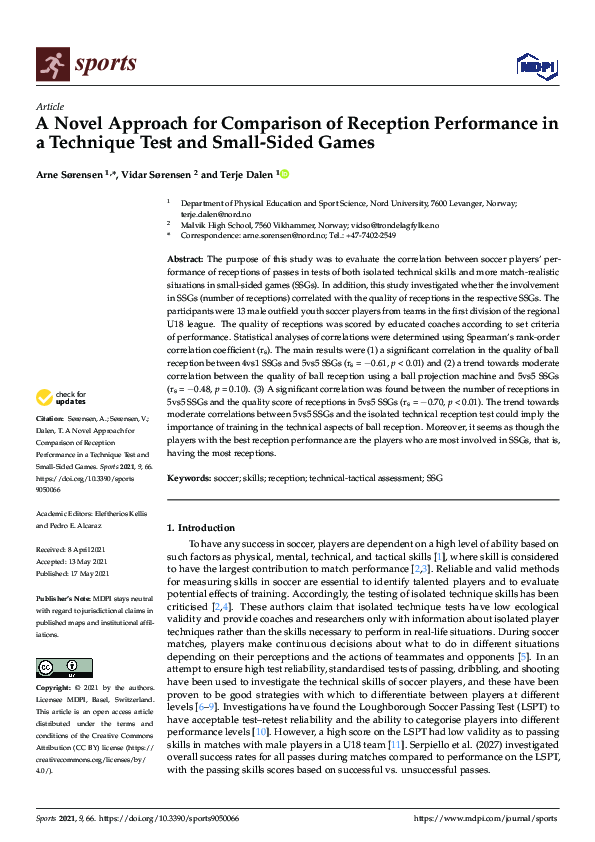 (PDF) A Novel Approach for Comparison of Reception Performance in a ...