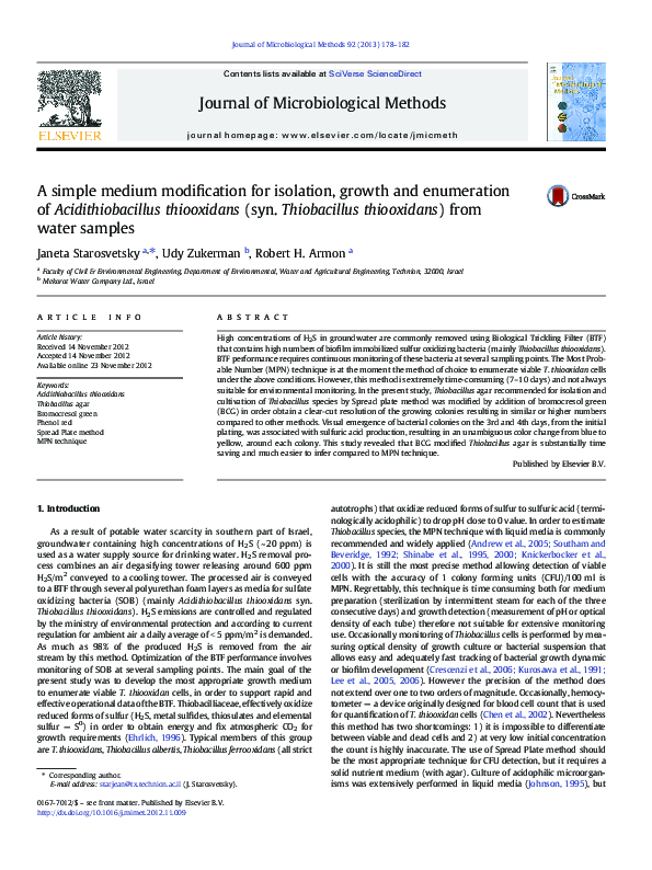 (PDF) A simple medium modification for isolation, growth and ...